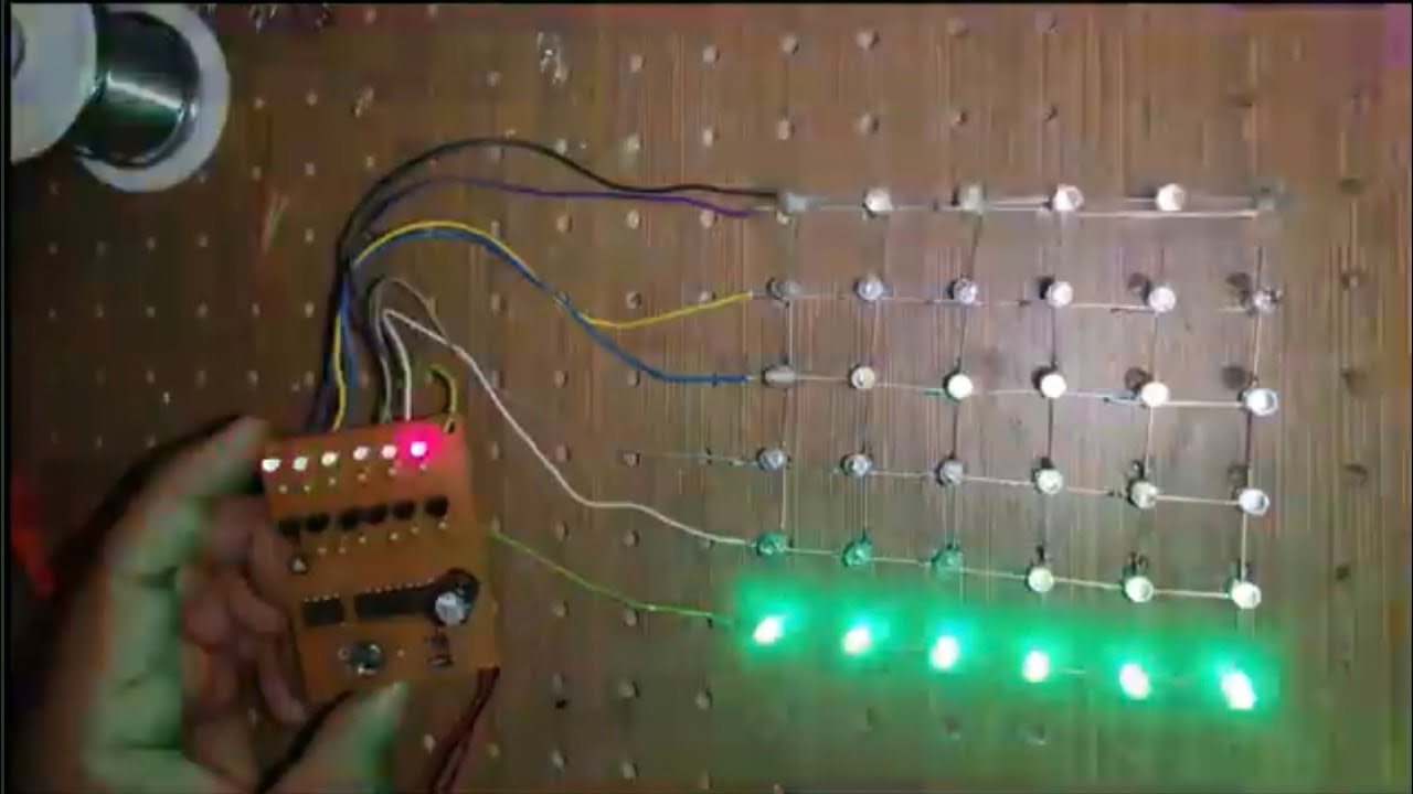 The LED Chaser Circuit using 555 & ic4017 - YouTube