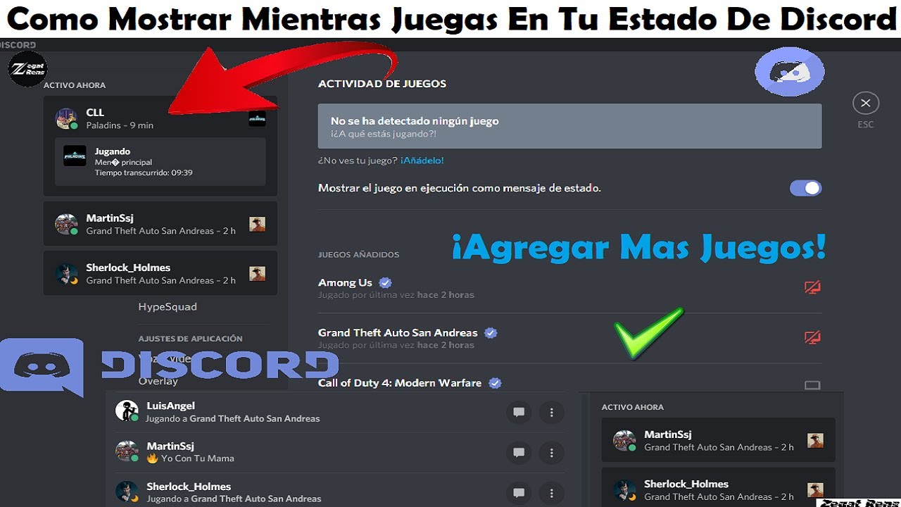 Agregar Juegos En La Actividad De Juegos De Discord / Mostrar En Tu