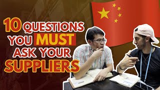 Top 10 Questions to ask Chinese Suppliers | Sourcing Best Manufacturers from China 🇨🇳📦🚢 screenshot 4