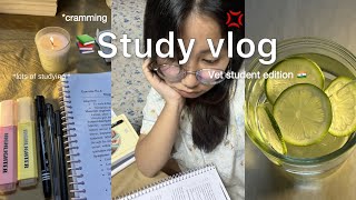 Study vlog 📑 : exam week, cramming for exam, intense studying, vet student edition.