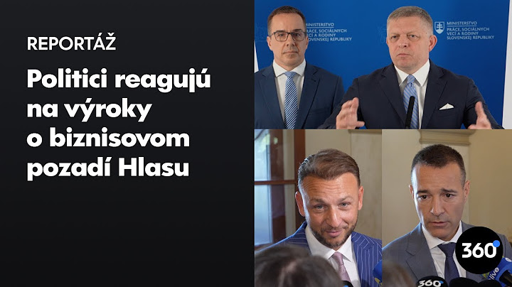 Politici reagujú na výroky o biznisovom pozadí Hlasu. "V živote som nikoho nestretol" - T. Drucker