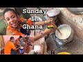 Typical Sunday In A Ghanaian Home| Cook TUO ZAAFI With Me| life In Sunyani Ghana