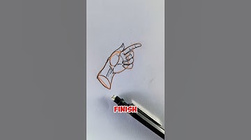 Stop Struggling! Draw a Perfect Pointing Finger in Seconds! #art #foryou #shorts #drawing #tutorial