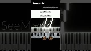 Hanon Exercise 1 | Finger Strengthening & Piano Technique - Book 1 #piano #technique #pianolessons