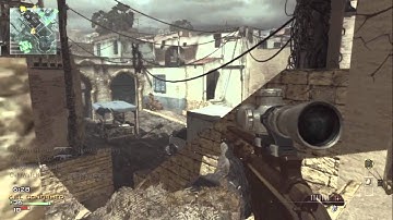 MW3 Multiplayer gameplay Gold MSR sniping