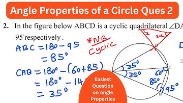 Angle Properties of a circle question 2