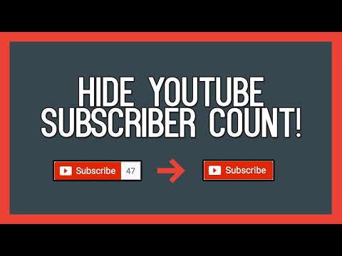 გამომწერების დამალვა youtubze