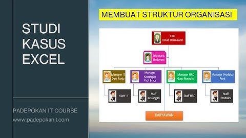 Cara Mudah  Membuat  Struktur Organisasi di Excel