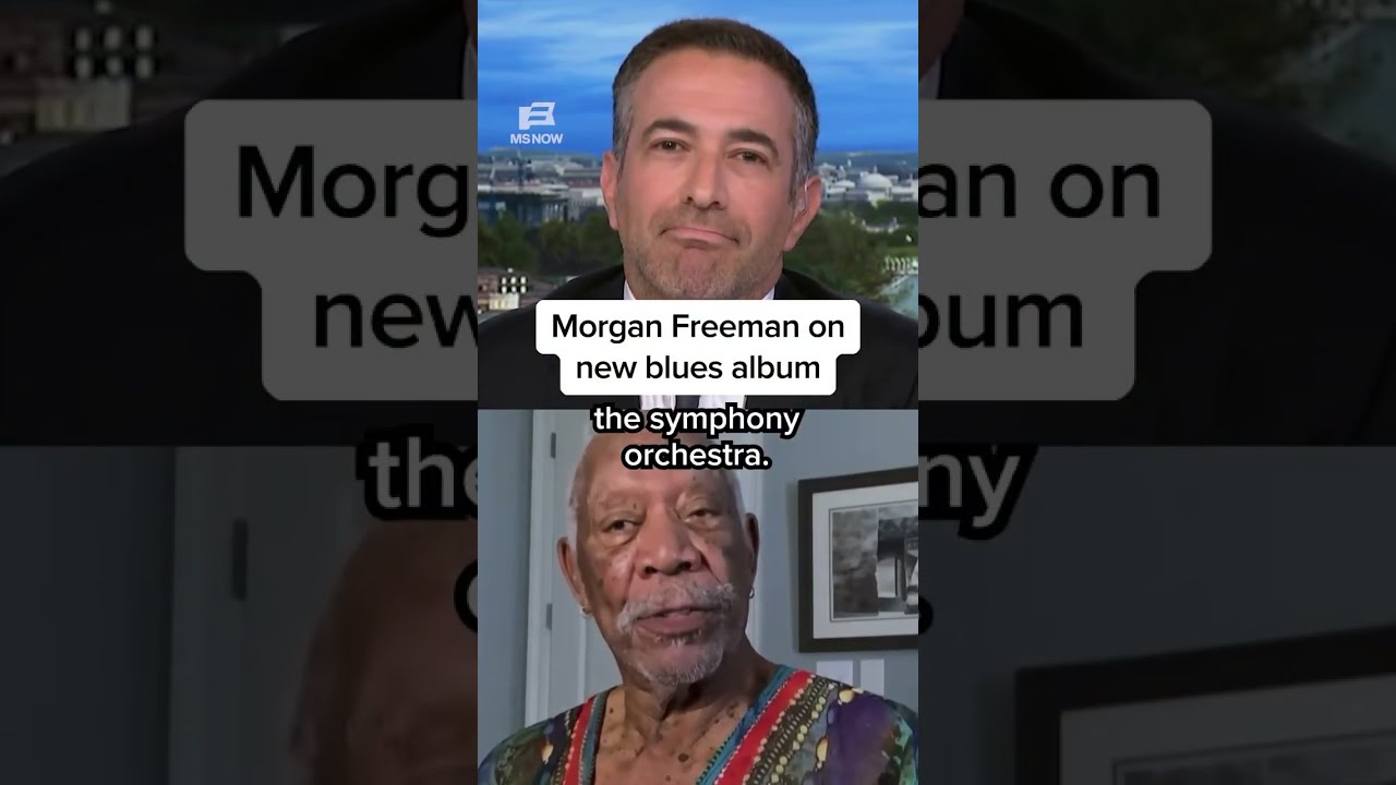 Morgan Freeman details his Symphonic Blues Experience with @AriMelber #morganfreeman #bluesmusic