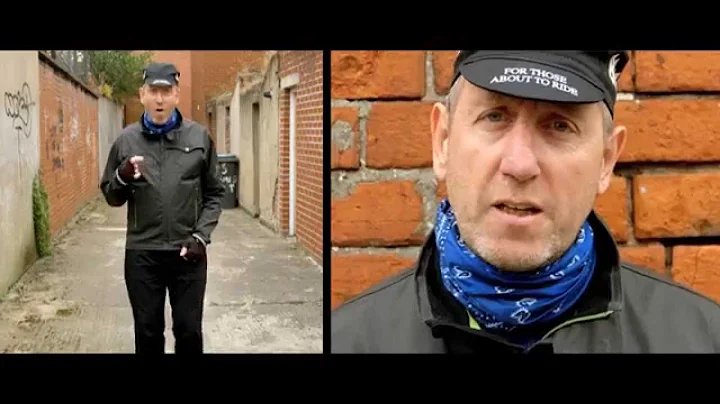 Michael Smiley is back on his bike