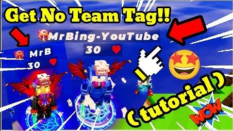 How to get no team Tag!! ( #tutorial ) #bedwars #blockmango