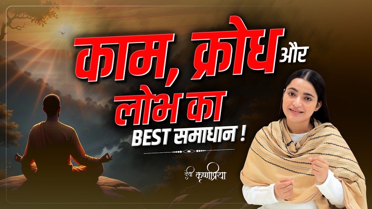 काम, क्रोध और लोभ का Best समाधान! Devi Krishnapriya Ji
