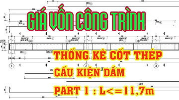 Thống kê cốt thép cấu kiện dầm BTCT ( phần 1 )Giá vốn công trình (project cost price)