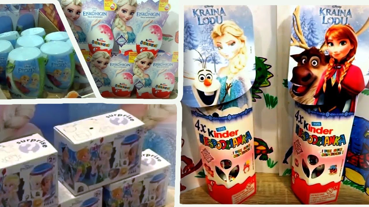 ⛄️ ️👸🏻👸🏻 76 Disney Frozen Kinder Surprise Eggs Opening Elsa and Anna