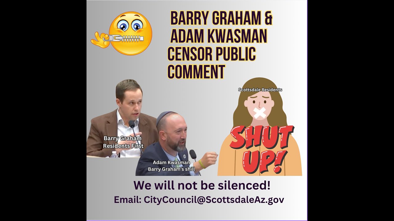 Barry Graham shut down public comment at  council meetings & refused the Axon petition for a hearing