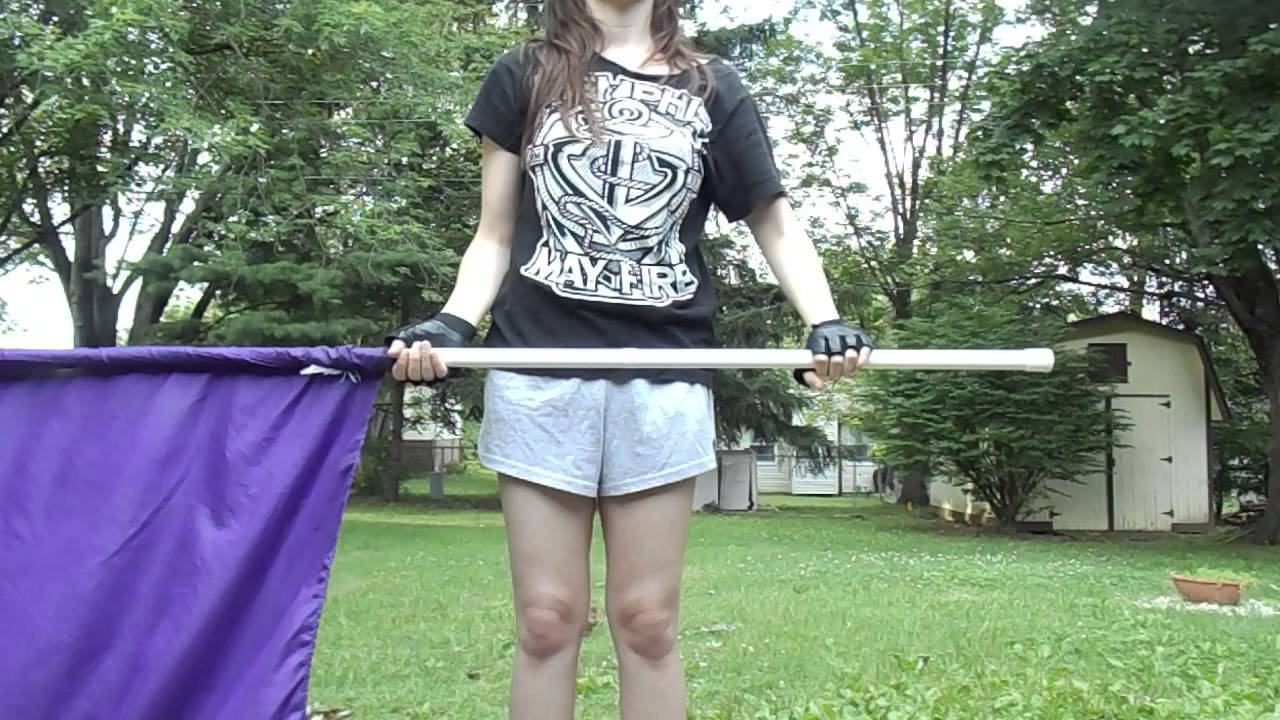 Crazy Train Color Guard Routine - EASY ROUTINE - YouTube