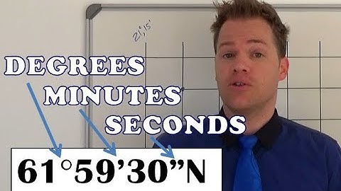 Mapwork coordinates degrees, minutes and seconds