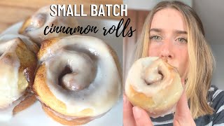 Trying Small Batch, Easy Cinnamon Rolls (Quarantine Baking)