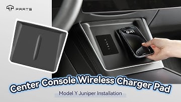 Model Y Juniper 2025+ Installation Guide - Center Console Wireless Charger Pad