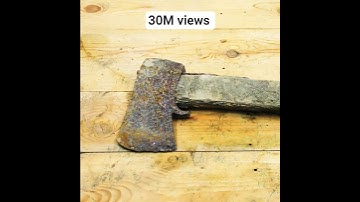 Rusty 36 Months Old Axe Restoration #axe #restoration #shorts