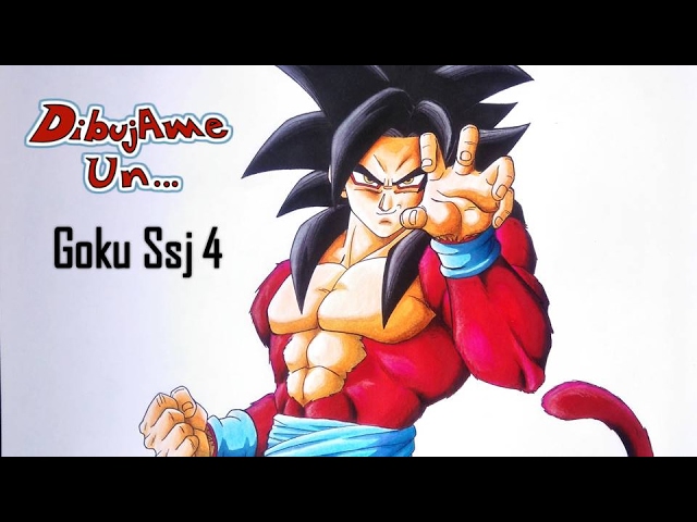 Como dibujar a GOKU Ssj 4 (dragon ball GT) materiales económicos. How to  draw GOKU SUPER SAIYAN 4. - thptnganamst.edu.vn