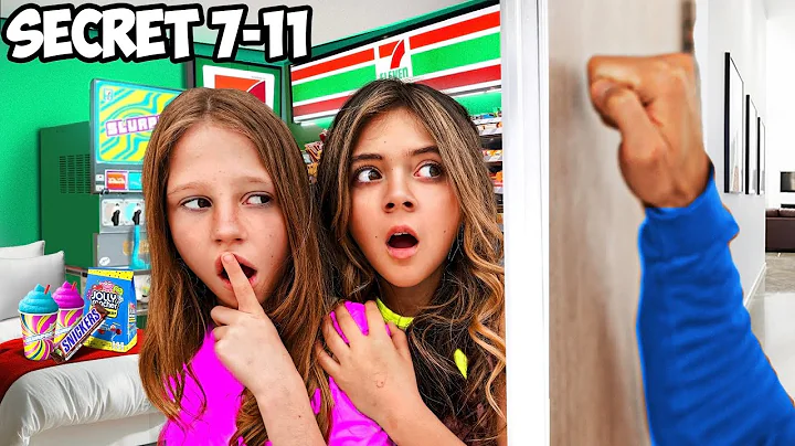 We Built A SECRET 7-11 and HID IT From OUR DAD | Ft. Nastya