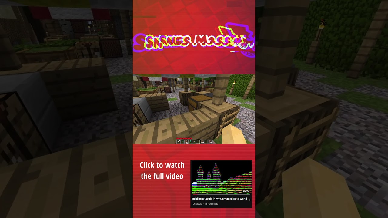 Market Stalls in Minecraft Beta 