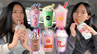 We went to DriveThroughs to find the BEST Milkshake! | Janet and Kate