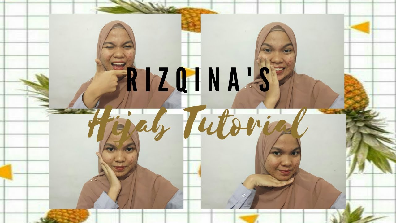 SIMPLE PASHMINA TUTORIAL by Rizqinaaaa (INDO SUB) 