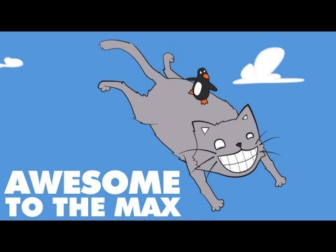 [Dubstep] Awesome To The Max - Ephixa - Cat surfing animation