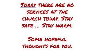 Warrensville snow worship thoughts for January 24, 2026