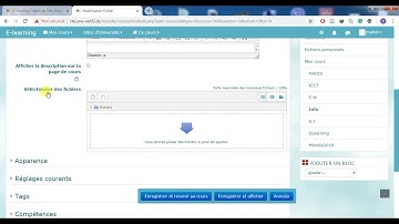 Ajouter un fichier  dans Moodle