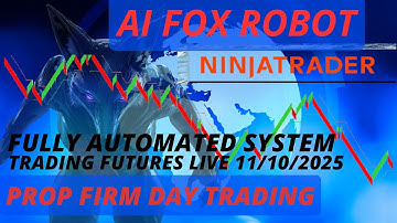 AI AUTOMATED DAY TRADING ROBOT NINJATRADER NQ STOCK MARKET  FUTURES TRADING AI FOX BOT PROP FIRM.