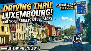 Driving in Differdange, Luxembourg 🇱🇺 | 4K City Tour & Real Street Audio