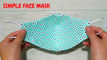 Sewing Tutorial | Sewing masks at home without using a ruler, takes only 4 minutes to sew