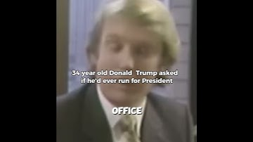 34-year-old Donald Trump was asked if he’d ever consider running for President.