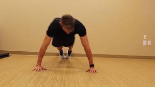 high plank lateral walk