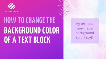 SquareSpace - How to Change the Background Color of a Text block