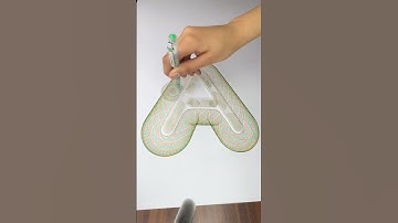 The Most Satisfying A Shape: Relaxing ASMR Art #asmr #art #spirograph #shorts #2025 #usa #subscribe