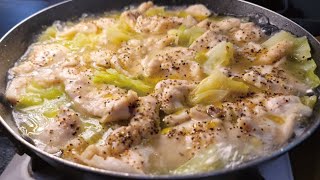 Hot pot (chicken breast cabbage hot pot) | Cooking researcher Ryuji&#39;s buzz recipe&#39;s recipe transcription