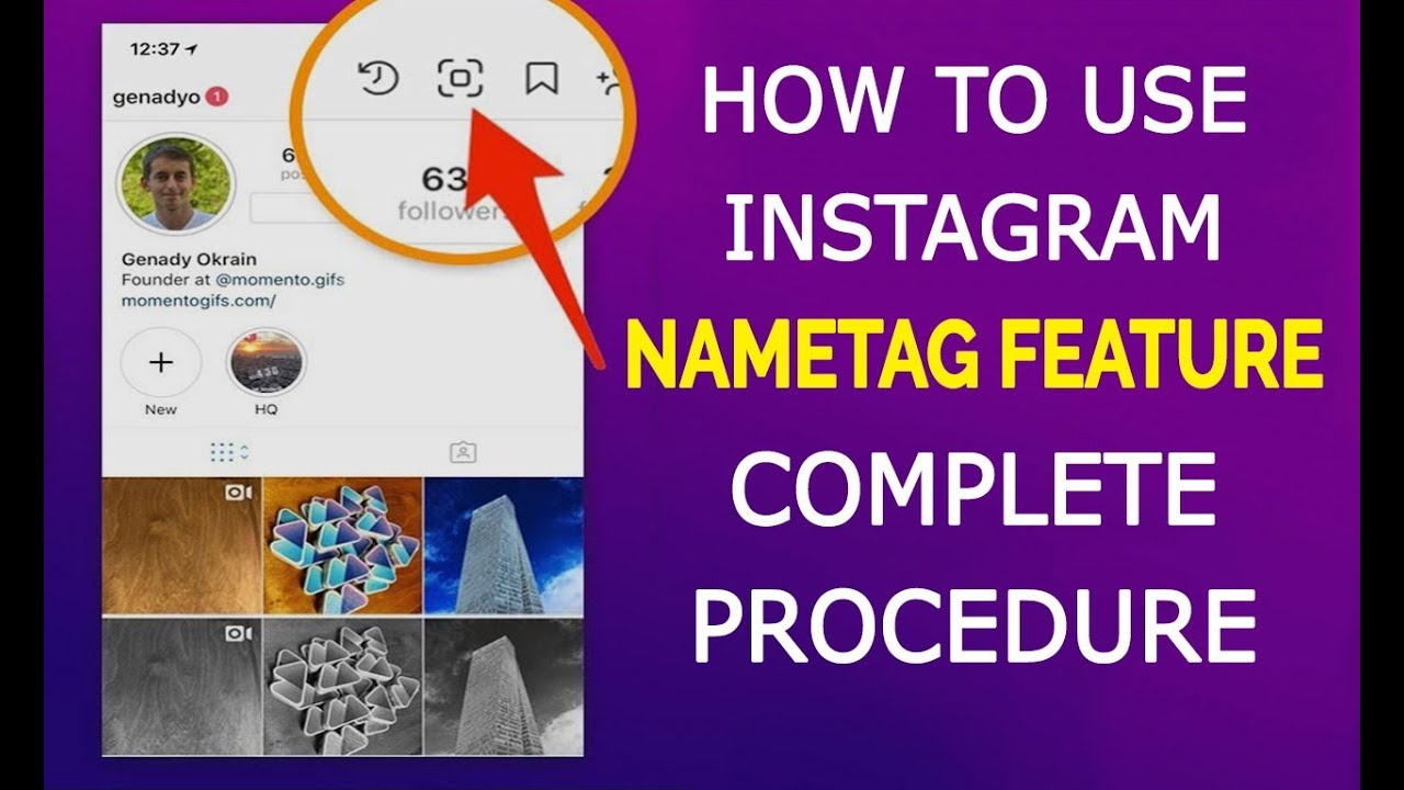 How to use Instagram Nametag feature | instagram new feature - YouTube