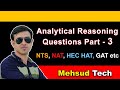 Analytical Reasoning Questions Tips and Tricks Part - 3