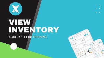 XoroERP Inventory Management Tutorial - View Inventory