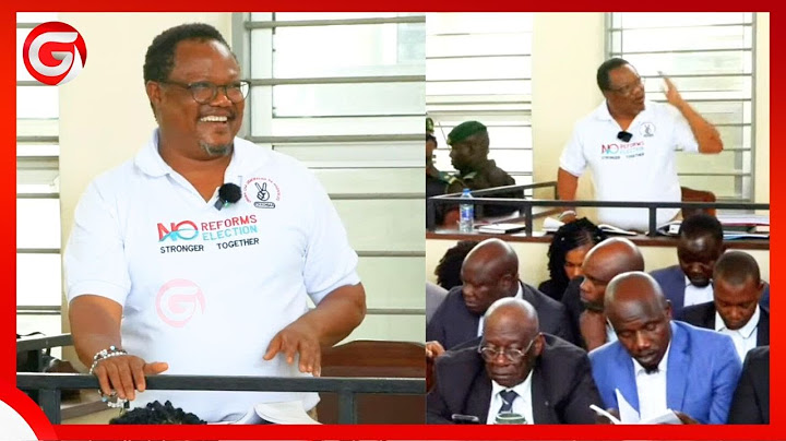 LISSU AMWAMBIA HAKIMU -"TUSICHELEWESHANE MAGEREZA SIO SEHEMU NZURI - TWENDENI MBELE TUKAPAMBANE"
