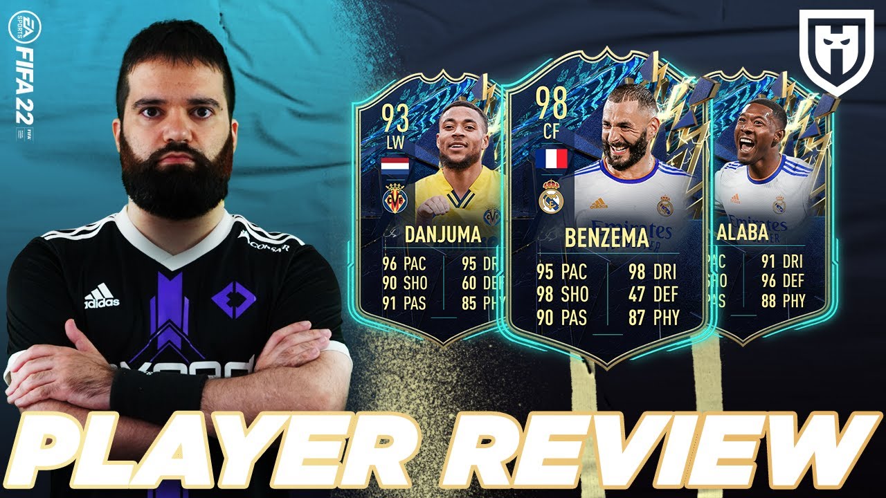 BENZEMA 98, ALABA 94 E DANJUMA 93 TOTS /// FIFA 22 PLAYERS REVIEW - YouTube