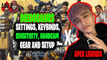 Diegosaurs Apex Legends Settings, Keybinds, Sensitivity, Gear and Setup 2021