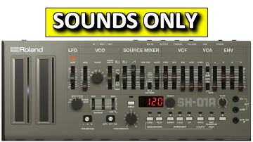 Roland SH 01A Sounds Demo - No Talking