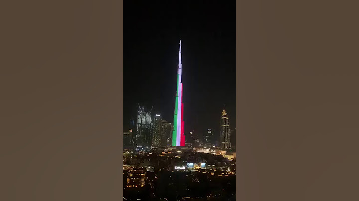 Dubai vicina all'Italia. Tricolore sul grattacielo più alto del mondo