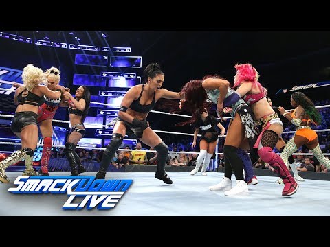 Chaos breaks out among WWE Evolution Battle Royal participants: SmackDown LIVE, Oct. 23, 2018