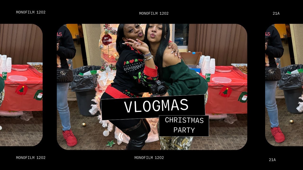 VLOGMAS !!! FAMILY CHRISTMAS PARTY ! FOOD + GAMES AND